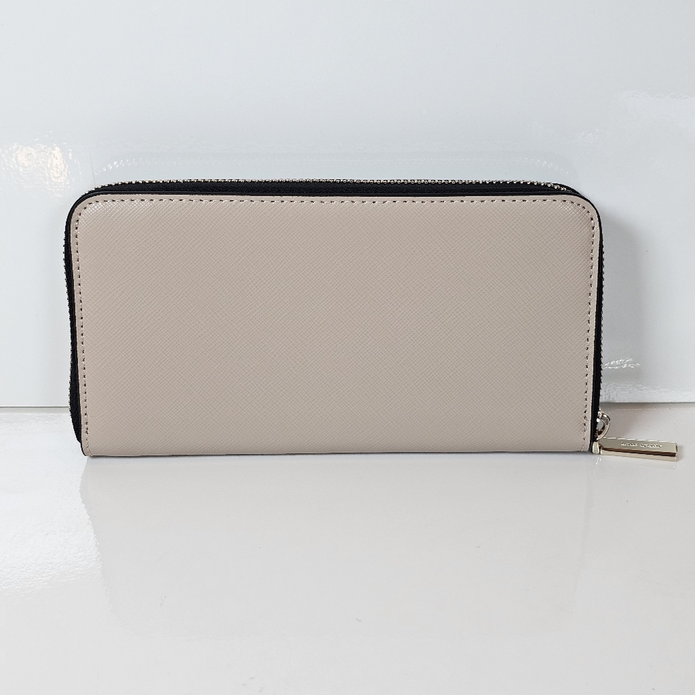 ✨ NWT Kate Spade Staci Colorblock Large Continental Wallet - Warm Beige/Black ✨ - Picture 7 of 13